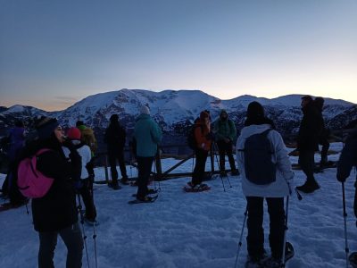 ciaspolata tramonto vista mare2