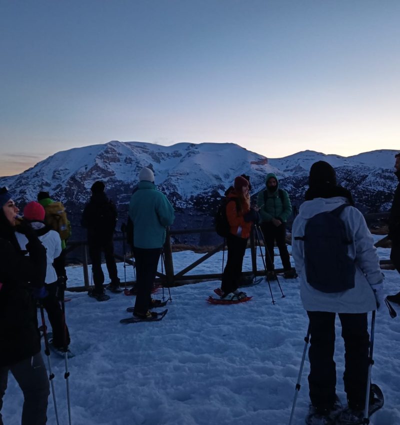 ciaspolata tramonto vista mare2